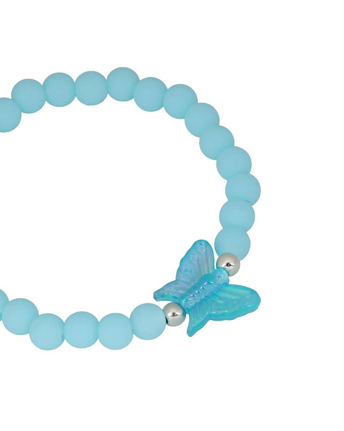 Butterfly and Flower Jewellery set with Multicolor Beads for Girls