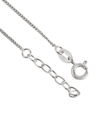 925 Sterling Silver Rhodium Plated Dangling Star Charm Bracelet