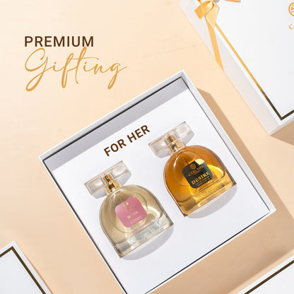 Women Gift Set Of 2 Muse &amp; Desire Perfume-100Ml Each