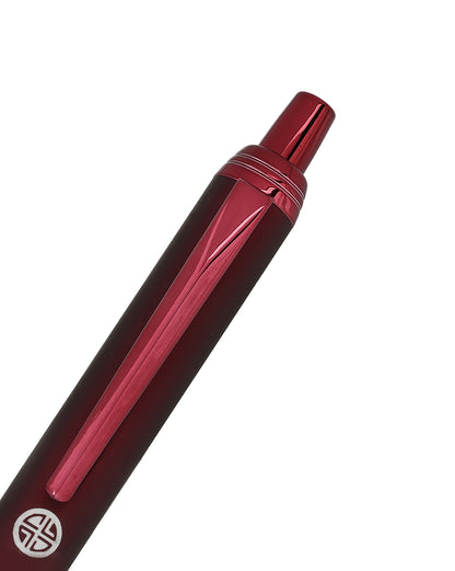 Maroon &amp; Red Toned Clicker Button Stylish Ballpoint Pen with Smooth Ink and Fine Tip