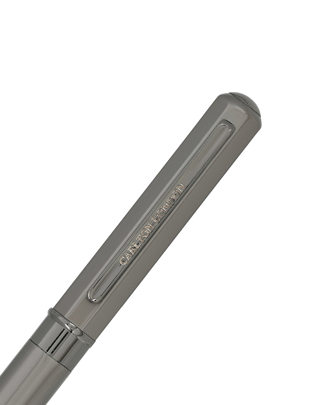 Metallic &amp; Silver Toned Premium Executive Writing Roller Pen with Magnetic Cap and Smooth Ink