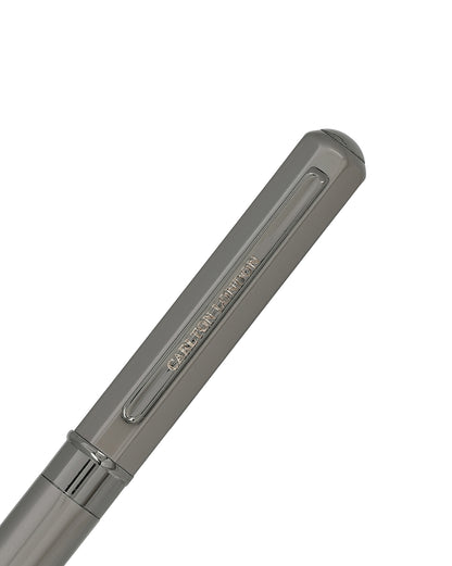 Metallic &amp; Silver Toned Premium Executive Writing Roller Pen with Magnetic Cap and Smooth Ink