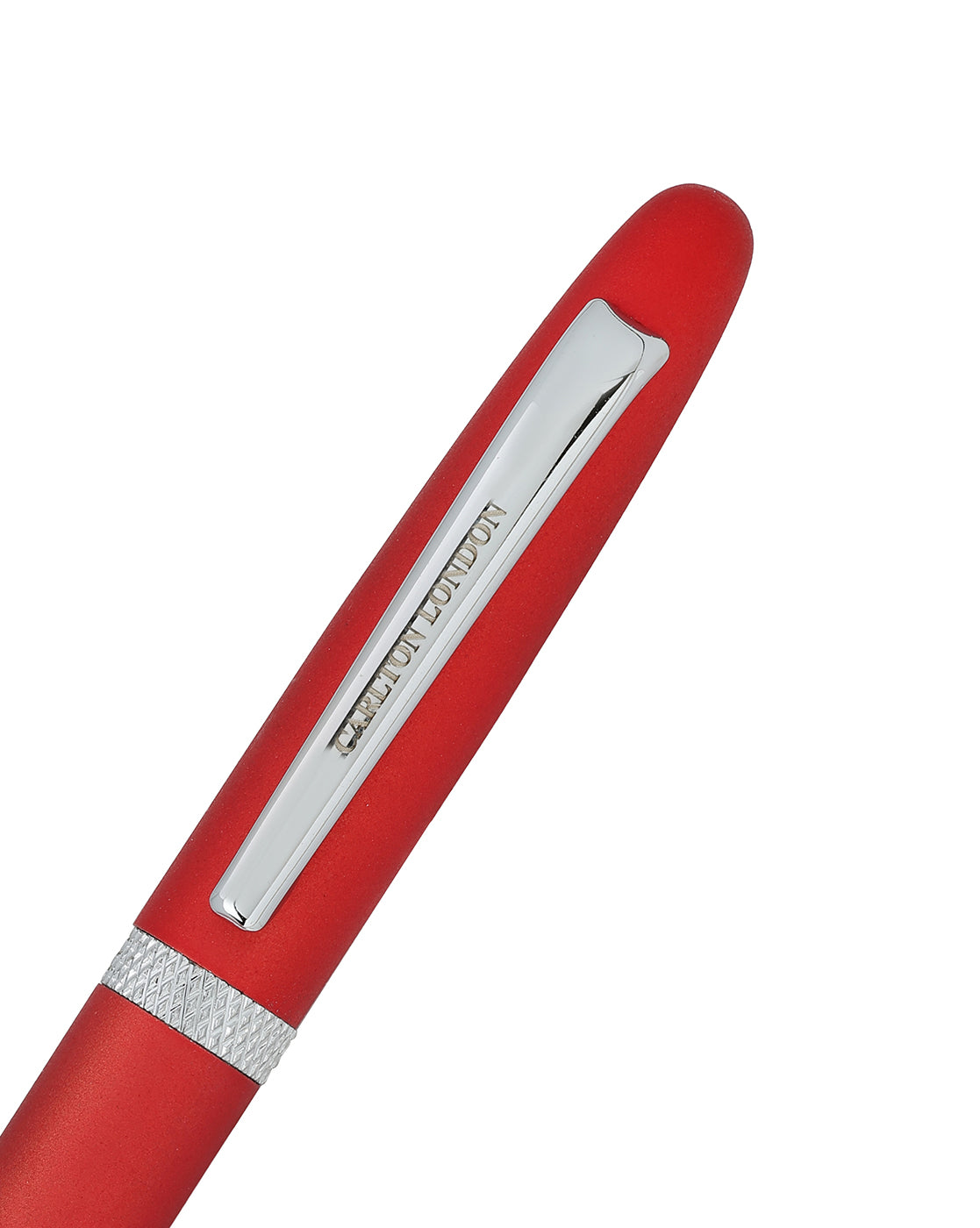 Red &amp; Silver Toned Metallic Stylish Executive Roller Ball Pen with Smooth Ink &amp; Sleek Writing