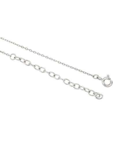 18kt Gold and Rhodium Plated Double Star Sis Pendant with Chain