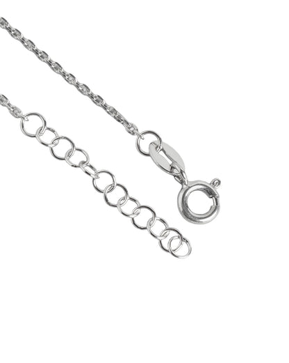 925 Sterling Silver Rhodium Plated Entangled Heart Charm Bracelet