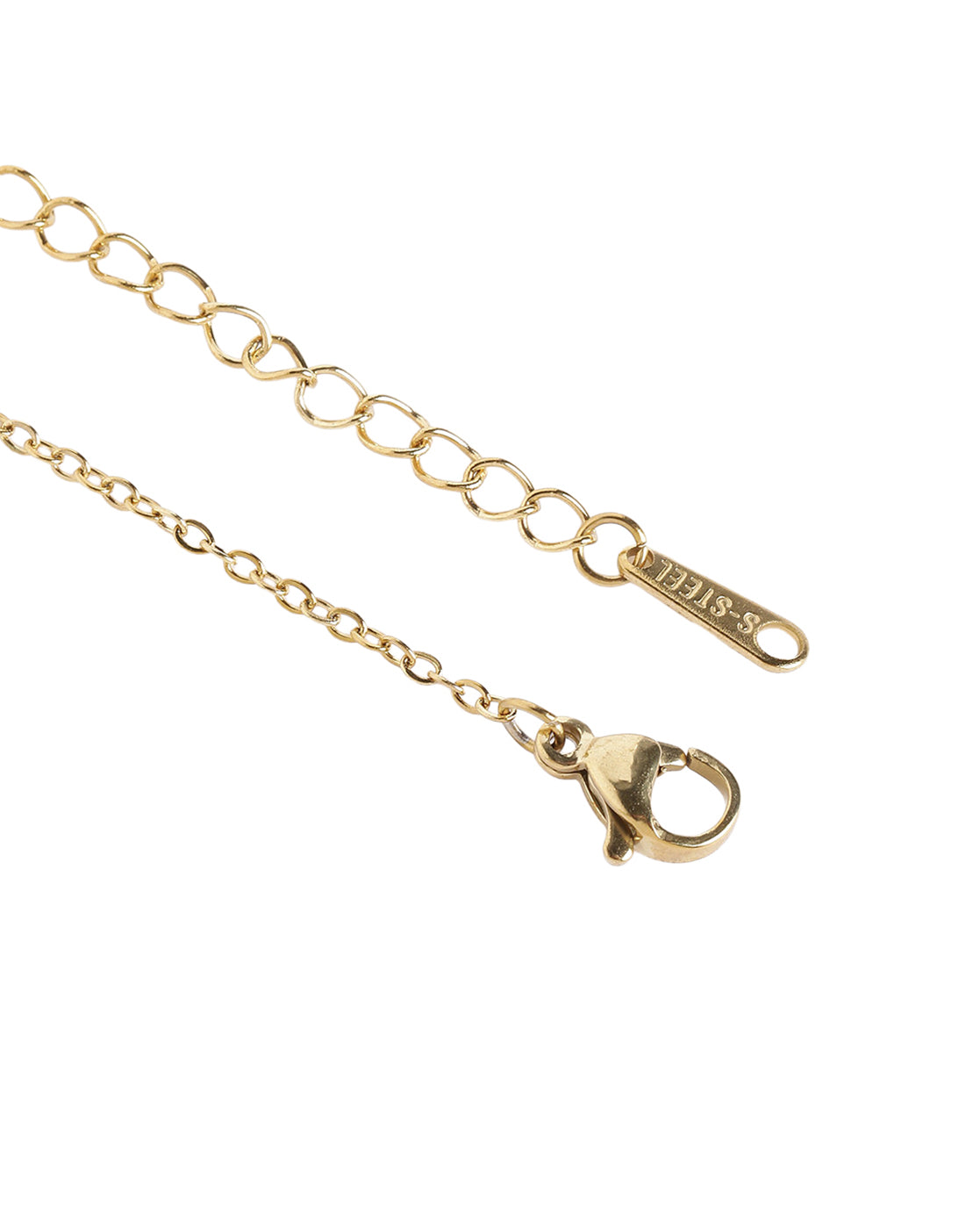 2 Way Wear Magnetic Heart Clover Black Stone Pendant Necklace