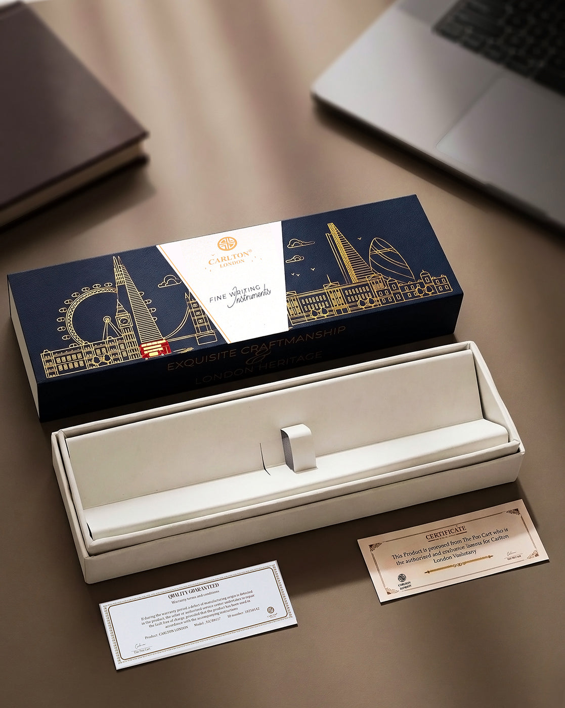 Sky Blue &amp; Silver Toned Elegant Executive Writing Roller Ball Pen with Fine Tip and Megnetic Cap