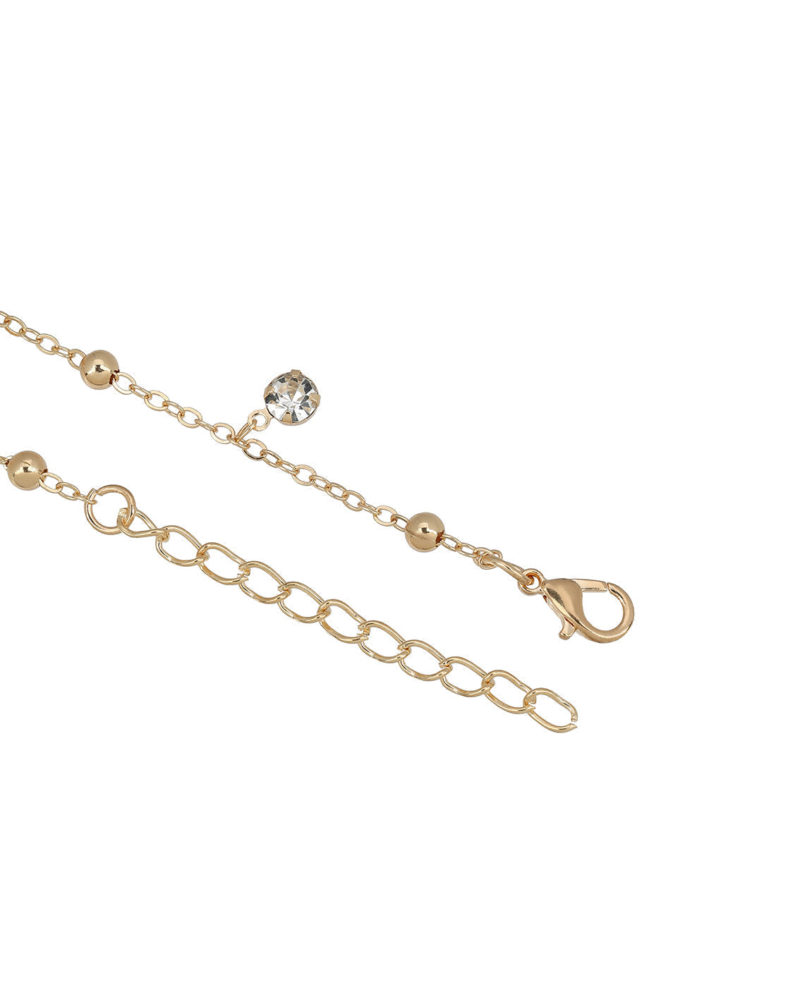 Rose Gold Plated Dainty Solitaire Foot Chain Anklet