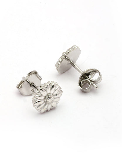 925 Sterling Silver Rhodium Plated Mini Stud Earring