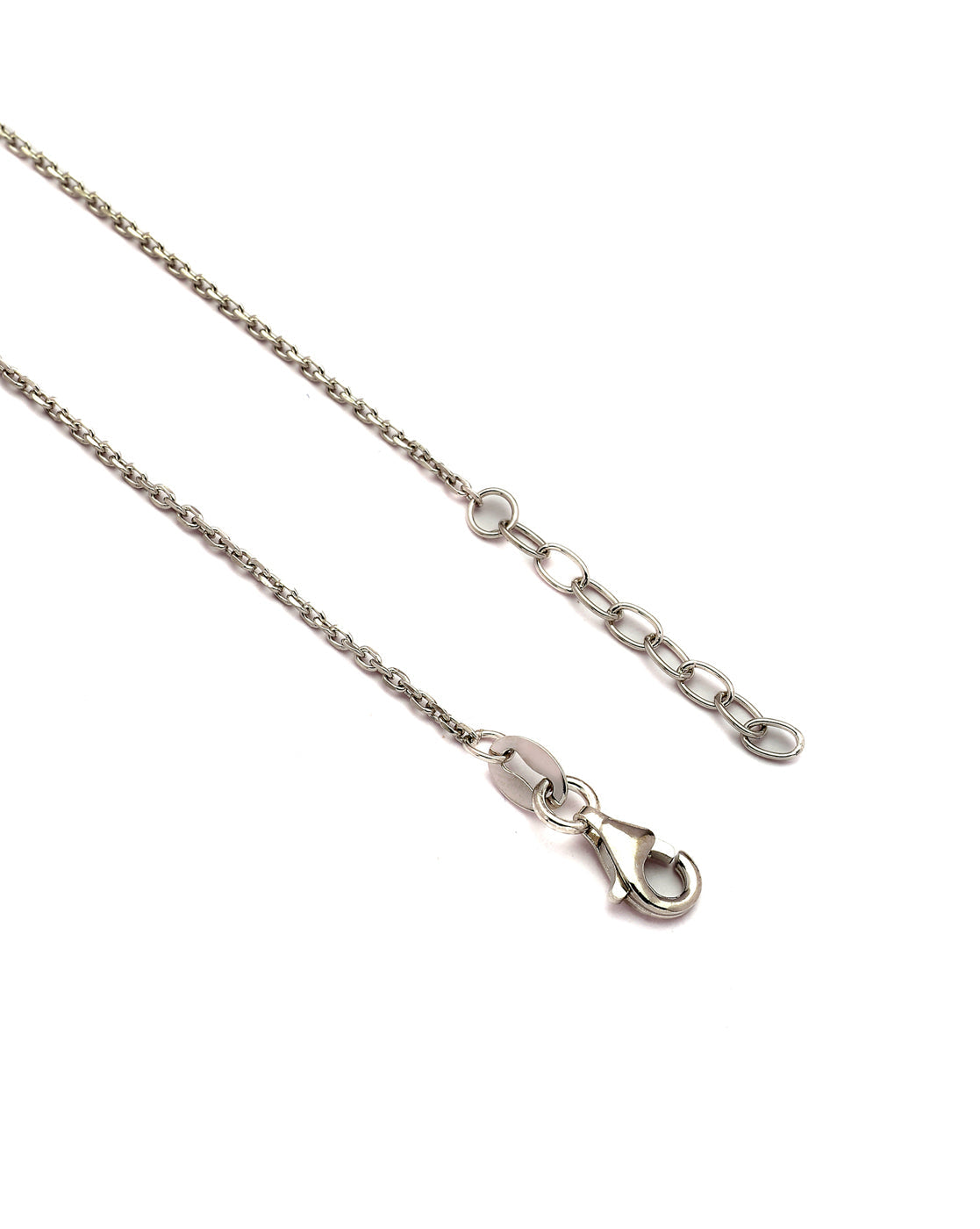 925 Sterling Silver Rhodium Plated CZ Circular Charm Bracelet