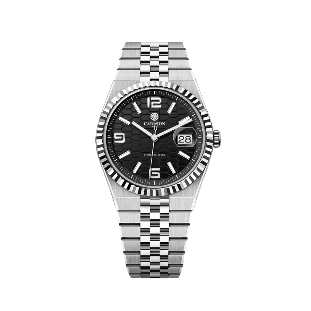 Carlton London Men Rover Black Analog Watch CL-ROVER-BLK
