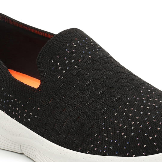 Women Embellished Flyknit Lightweight Slip-On Sneakers