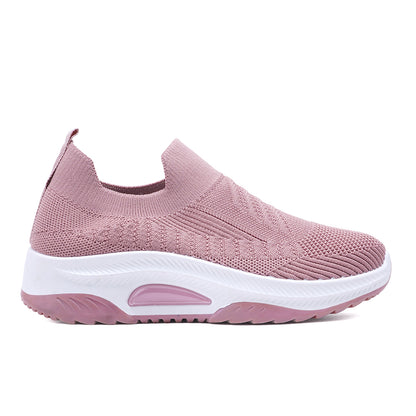 Women Comfortable Flyknit Lightweight Slip-On Sneakers