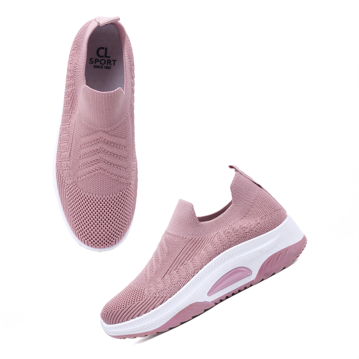 Women Comfortable Flyknit Lightweight Slip-On Sneakers