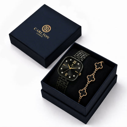 Gift Set Women - Chelsea &amp; Black Leaf Bracelet -CLPLG136