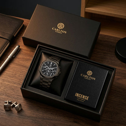Gift Set Men - Parker Watch &amp; Incense Perfumre 50 ML -CLPLG144