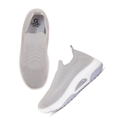 Women Comfortable Flyknit Lightweight Slip-On Sneakers