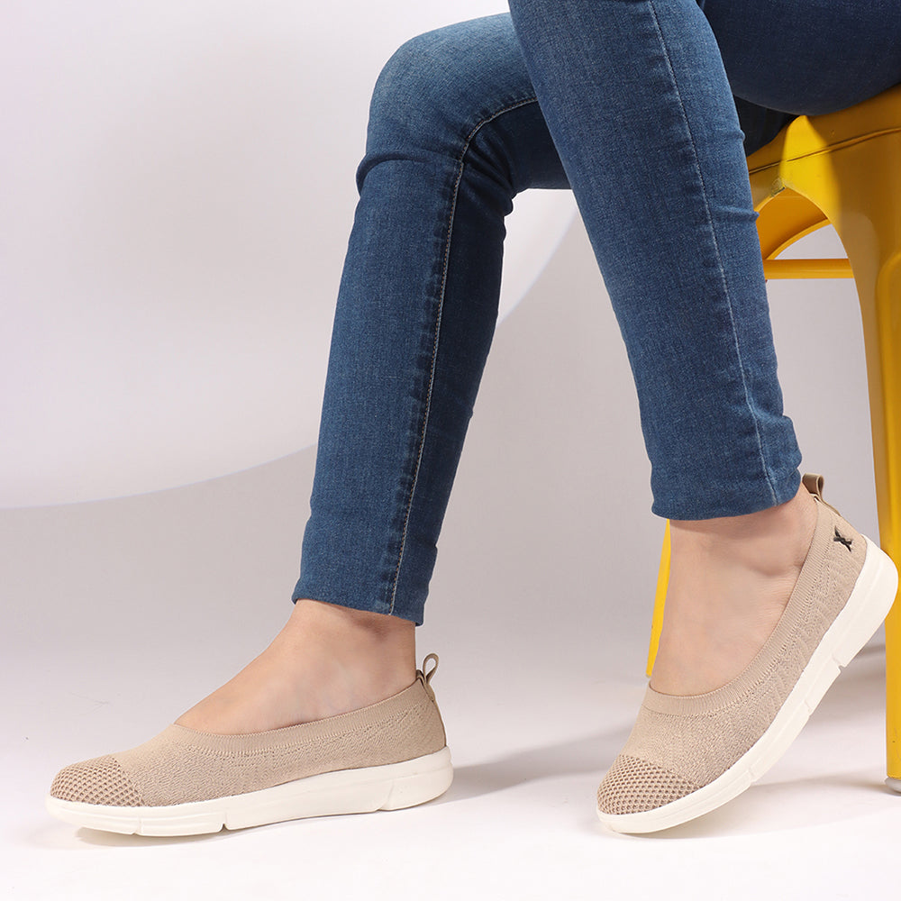Women FlyKnit Comfort Slip On Ballet Flats