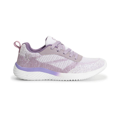 Women Mesh Flyknit Technology Lace-Up Sports Shoes
