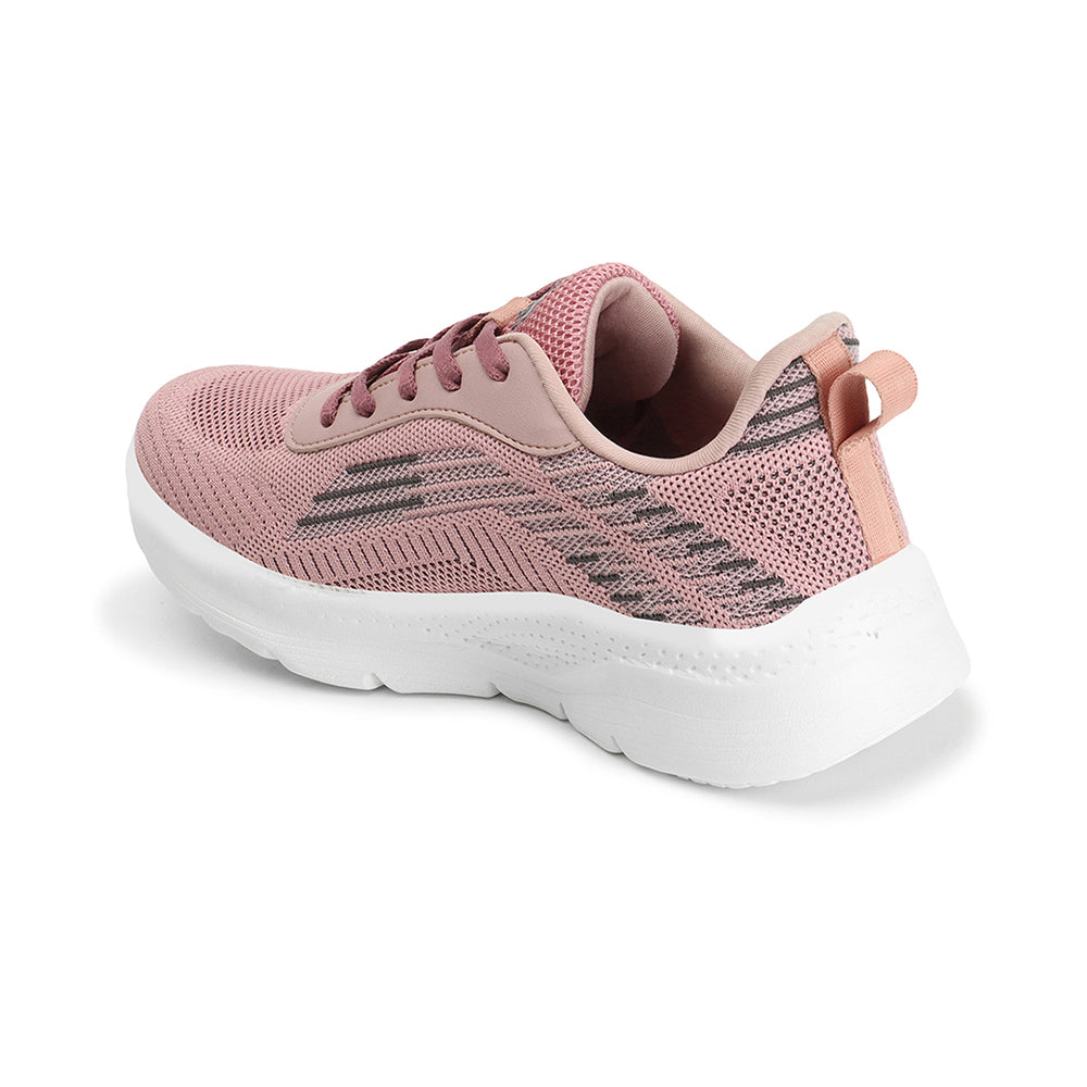 Women Mesh Flyknit Technology Lace-Up Sports Shoes