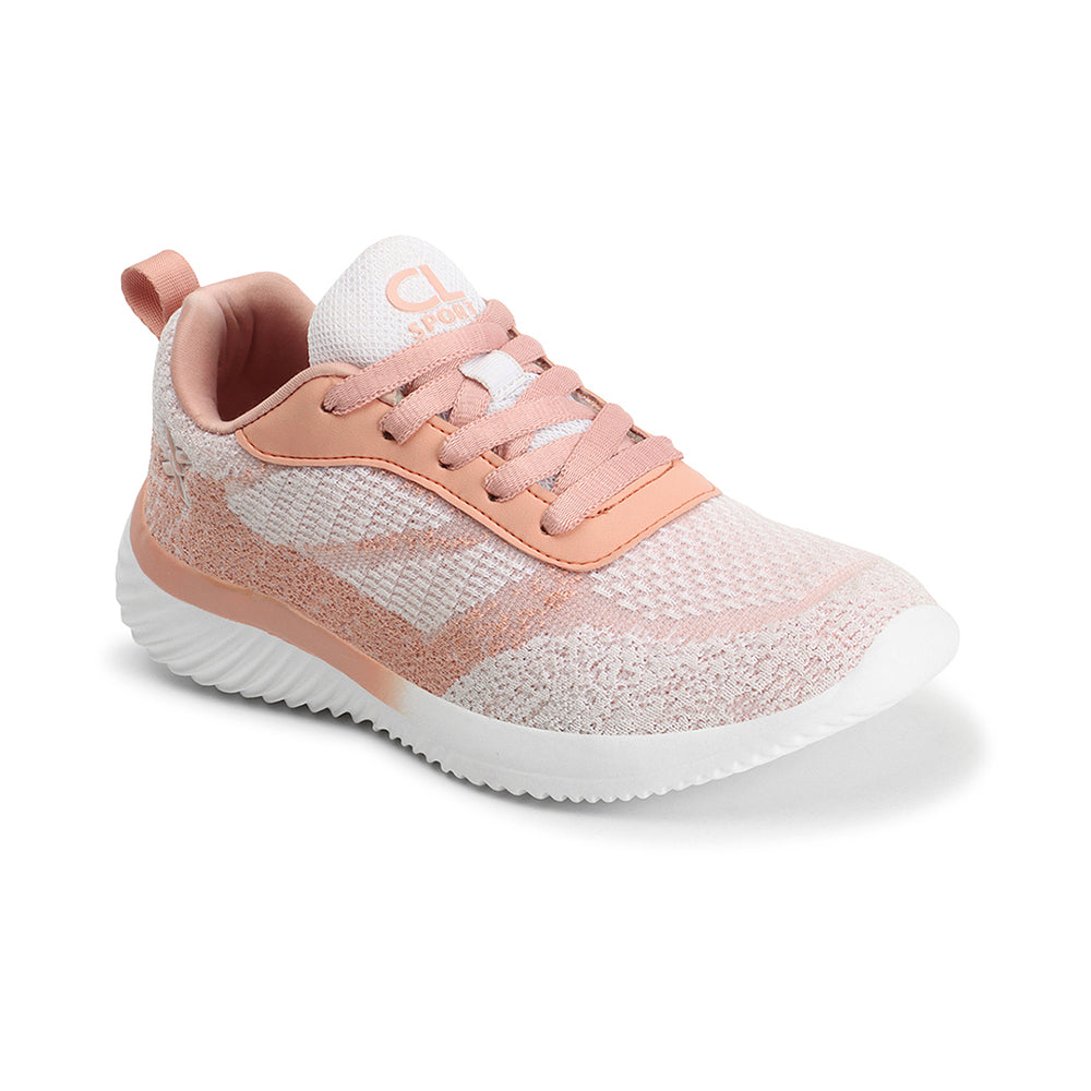Women Mesh Flyknit Technology Lace-Up Sports Shoes