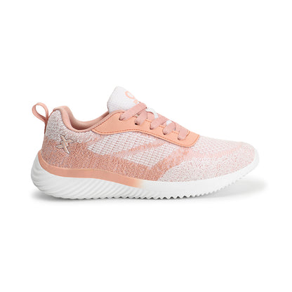 Women Mesh Flyknit Technology Lace-Up Sports Shoes
