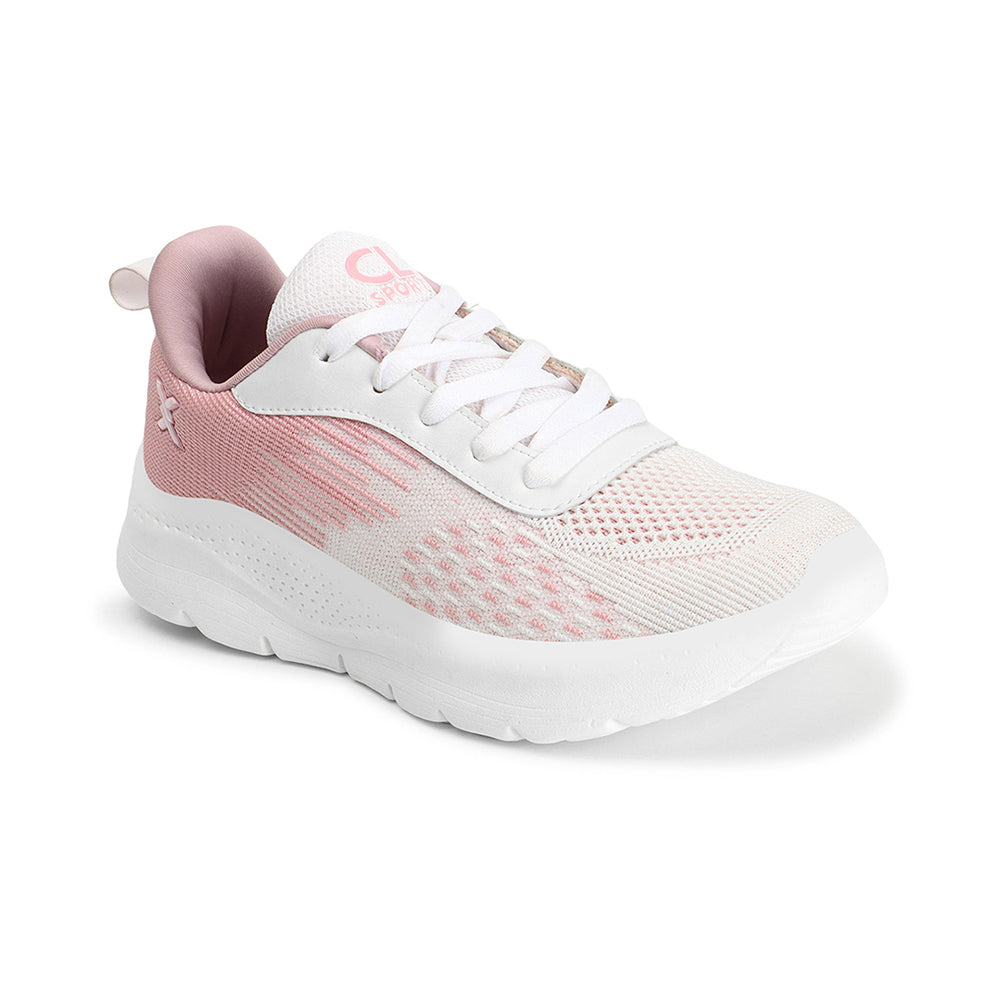 Women Mesh Flyknit Technology Lace-Up Sports Shoes