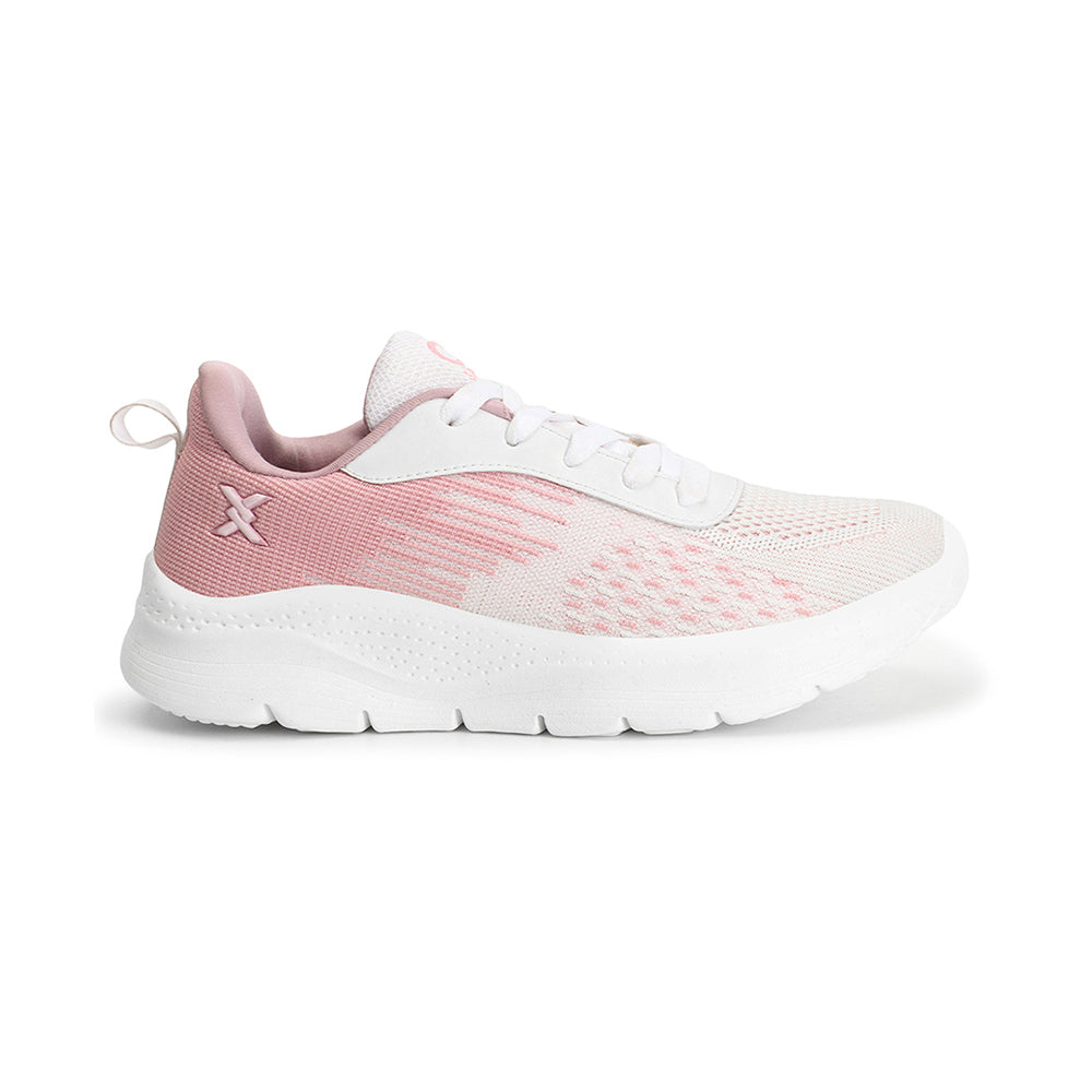 Women Mesh Flyknit Technology Lace-Up Sports Shoes