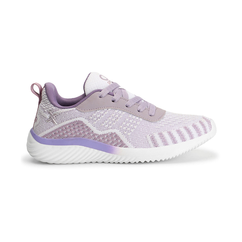 Women Mesh Flyknit Technology Lace-Up Sports Shoes