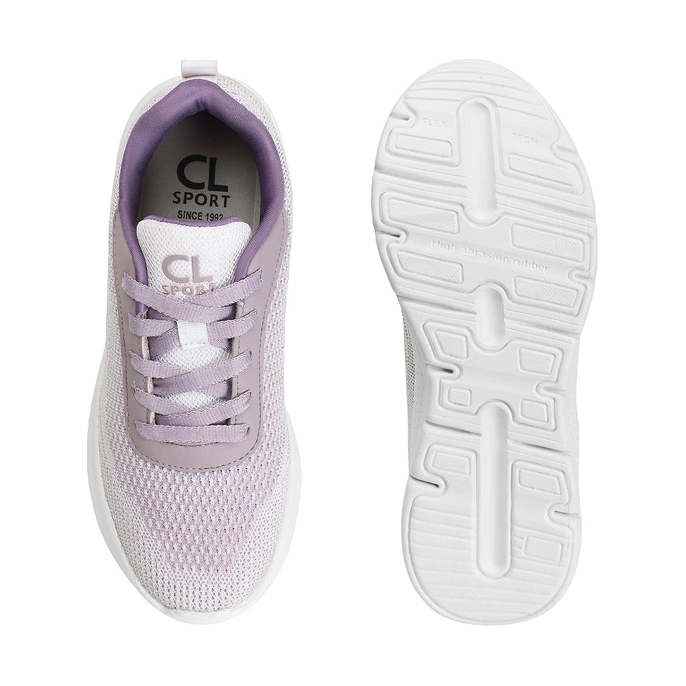 Women Mesh Flyknit Technology Lace-Up Sports Shoes