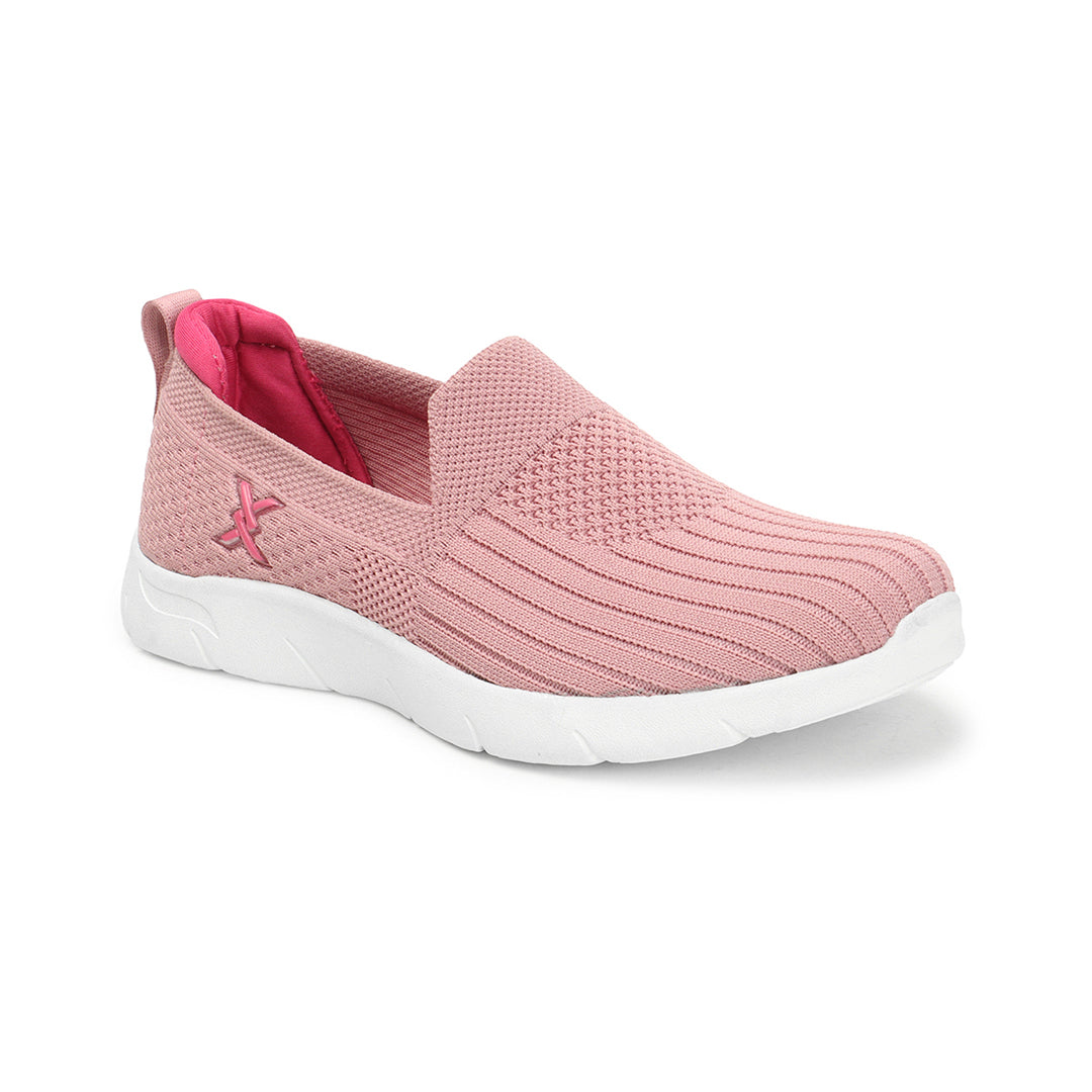 Women Textured Round Toe Flyknit Mesh Slip-On Sneakers