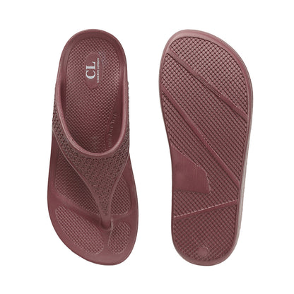 Women Solid Casual Thong Wedge Sandals