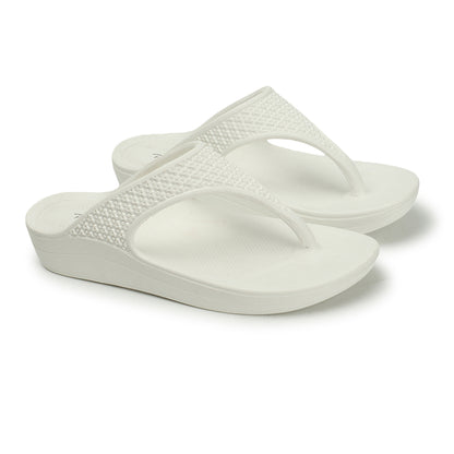 Women Solid Casual Thong Wedge Sandals