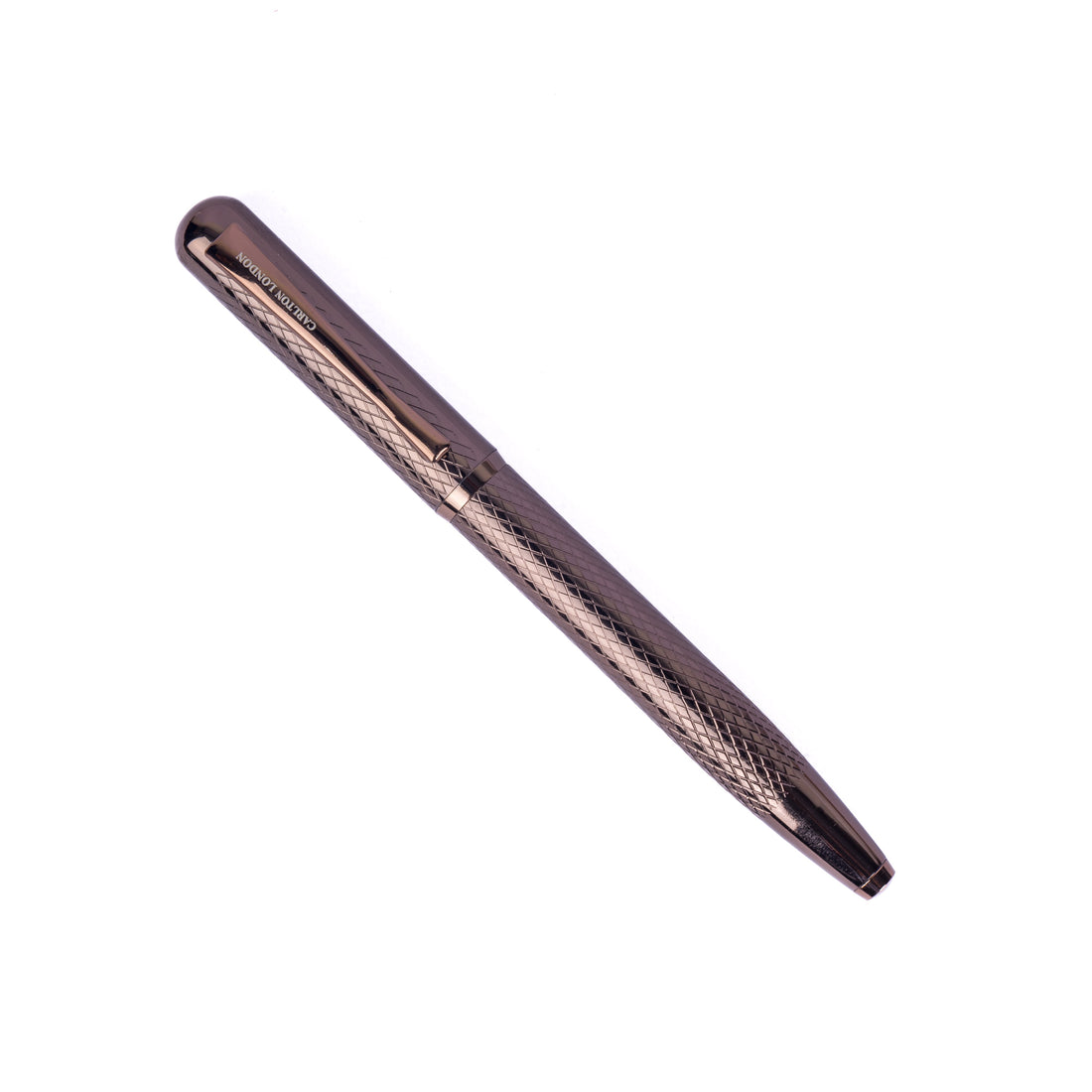 Carlton London Rose Gold Metallic Ball Pen  Elegant Executive Writing Pen with Clip  Smooth Ink