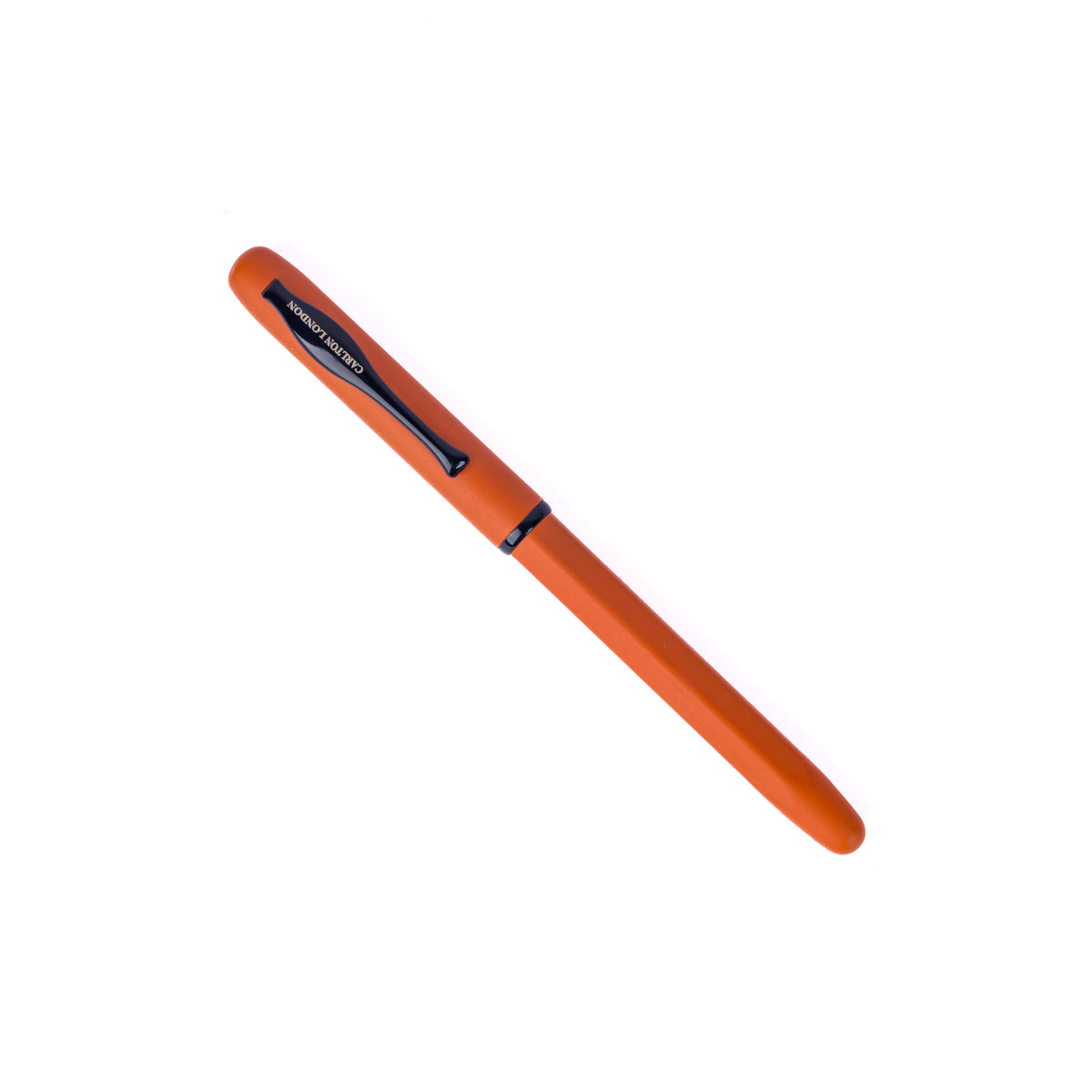 Carlton London Rust Orange &amp; Black Ball Pen  Unique Executive Writing Pen with Clip  Fine Tip