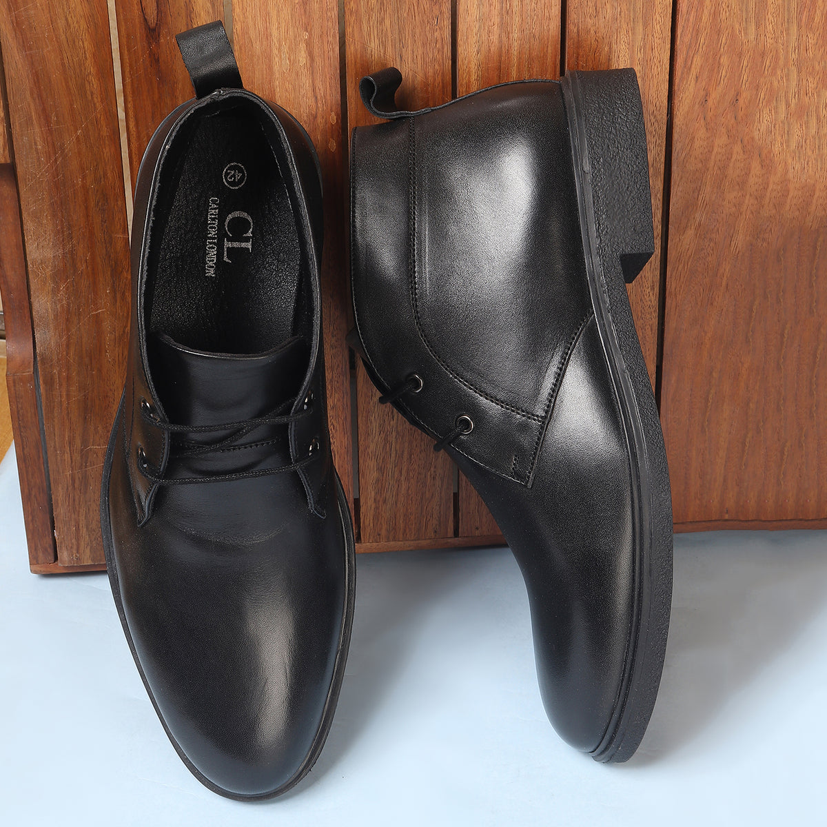 Formal Lace-Up Ankle Boot for Men
