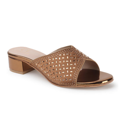 Women Embellished Block Heel Sandals