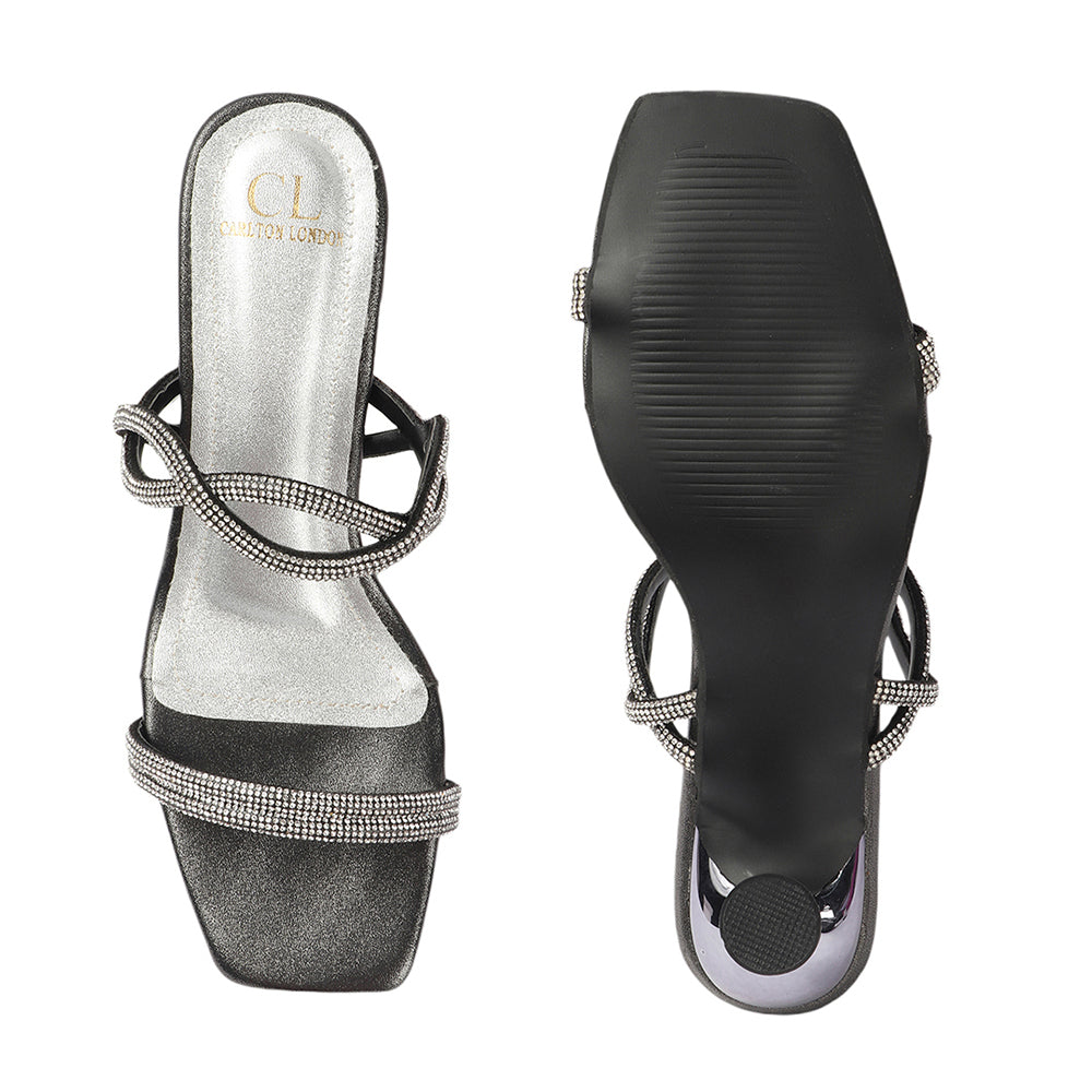 Women Embellished Party Kitten Sandals