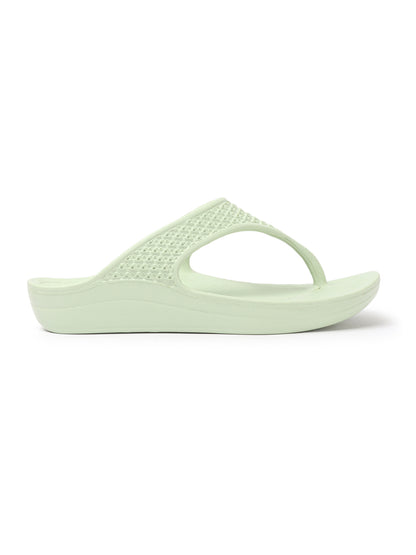 Women Solid Casual Thong Wedge Sandals