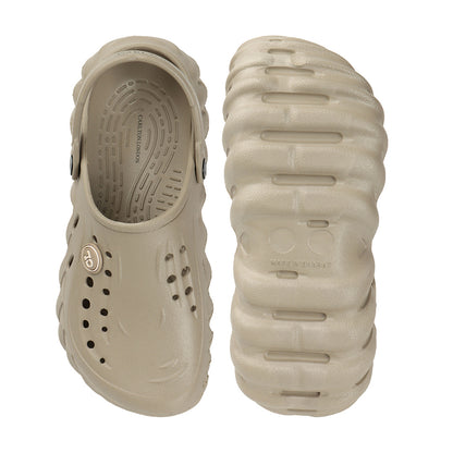 Men Textured Comfort Clogs with Back Strap