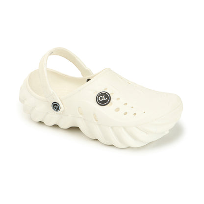 Men Textured Comfort Clogs with Back Strap