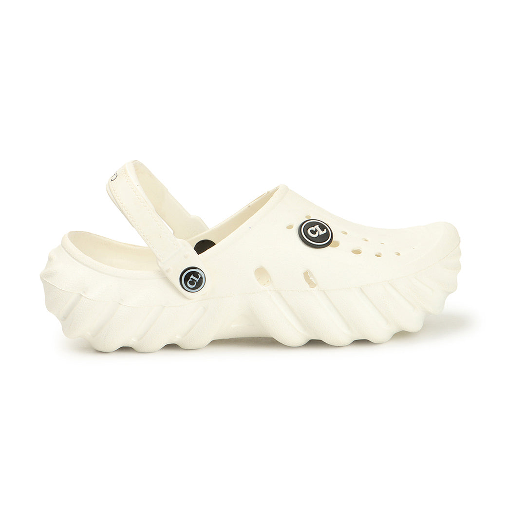 Men Textured Comfort Clogs with Back Strap