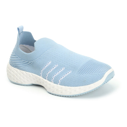 Women Woven Design Lightweight Slip On Sneakers