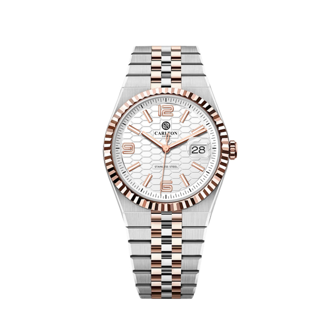 Carlton London Men Rover White Analog Watch CL-ROVER-SLWHT