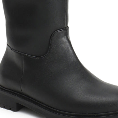 Women Block-Heeled Winter Long  Boots