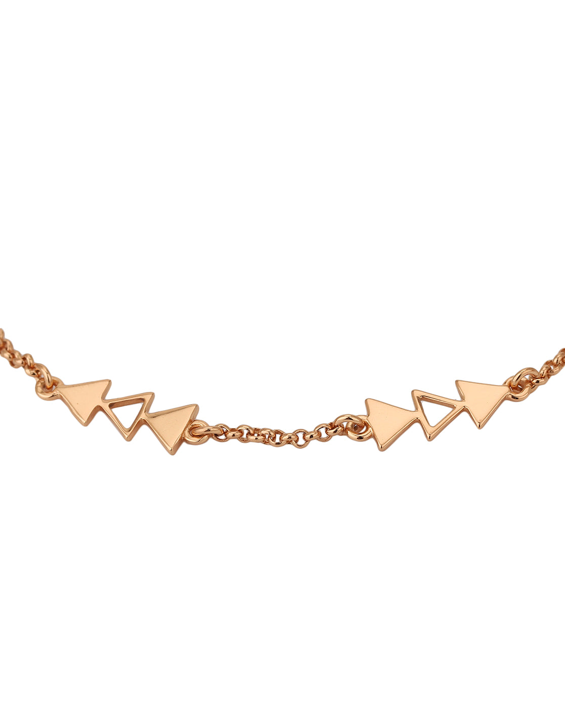 Carlton London Rose Gold Plated With Arrow Bracelet