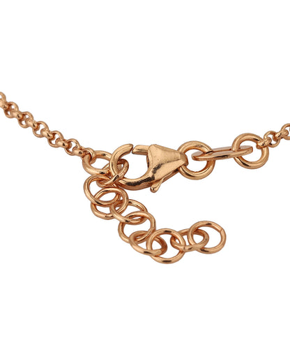 Carlton London Rose Gold Plated With Arrow Bracelet