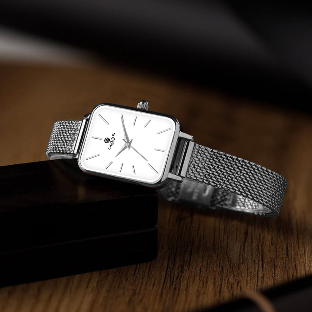 Women Diana CLDWMS-01 Analog White Silver Stainless Steel Mesh - Watch