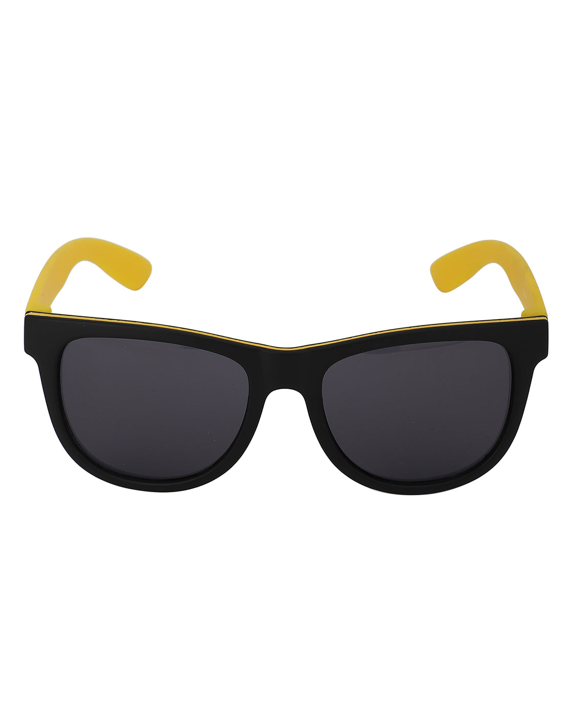 Carlton London Black Lens &amp; Yellow Wayfarer Sunglasses For Boy