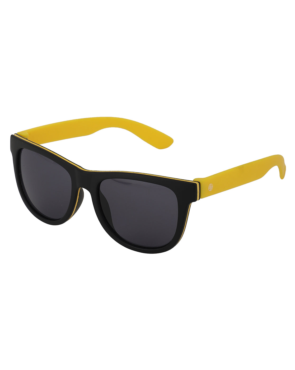 Carlton London Black Lens &amp; Yellow Wayfarer Sunglasses For Boy